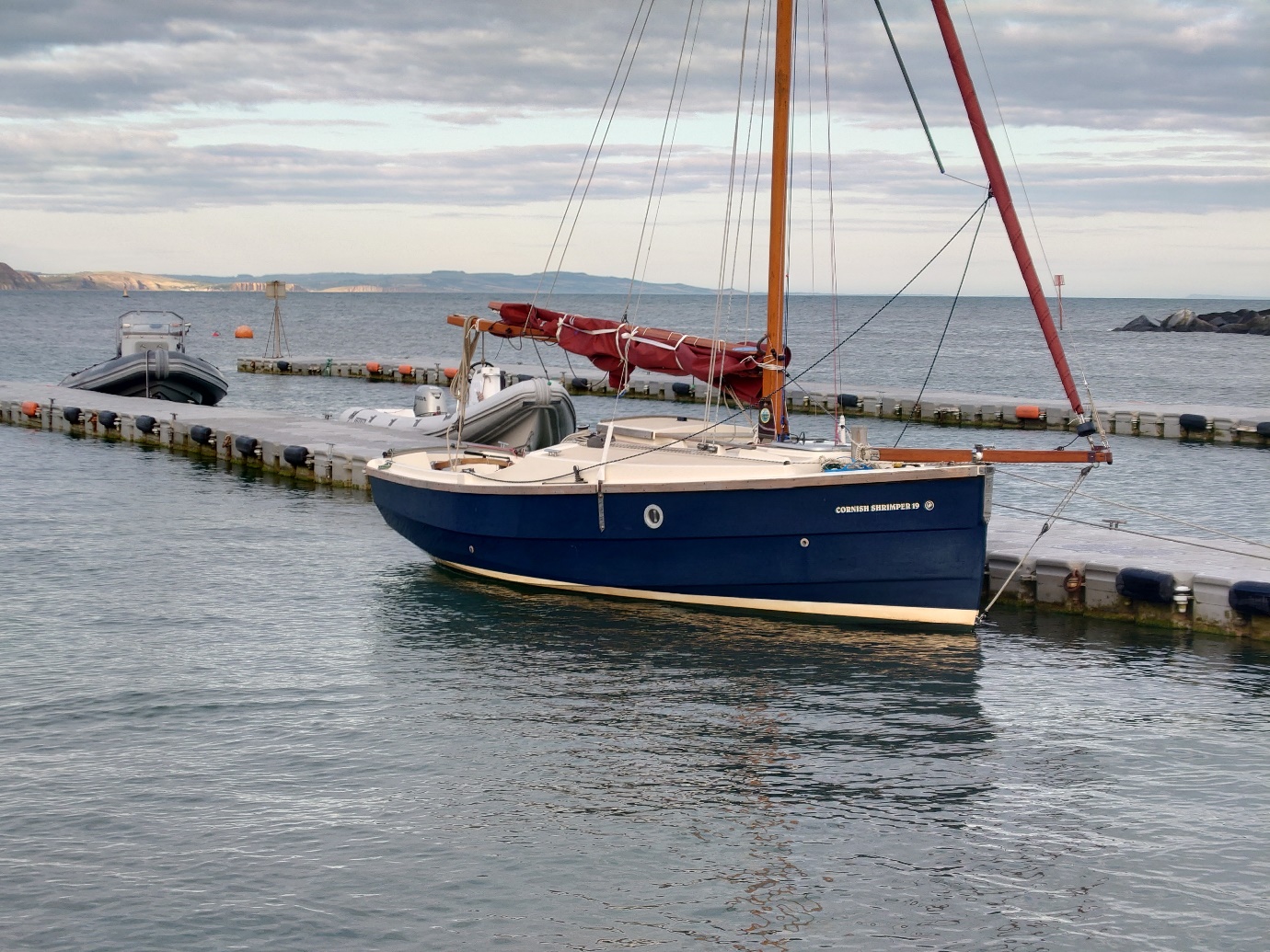 The plastic pontoons at Lyme Regis 